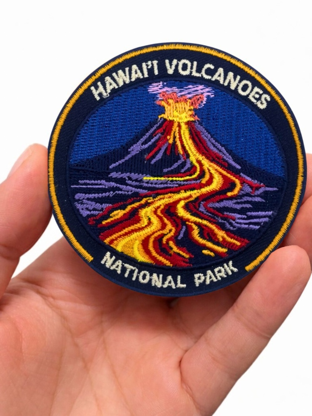Hawaii Volcanoes National Park Patch 3” Iron On Embroidered Travel Badge